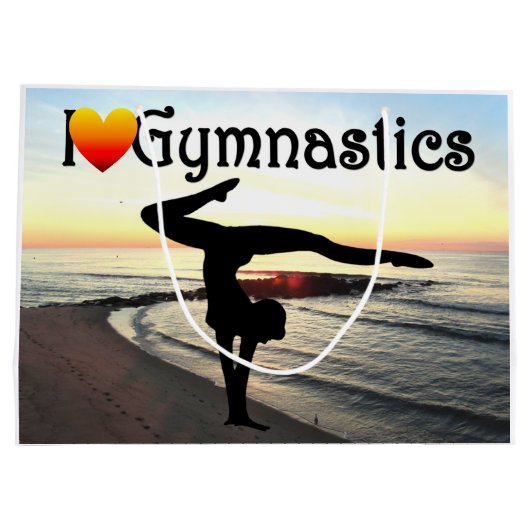 GYMNASTIK-DESIGN GROßE GESCHENKTÜTE (Rückseite)