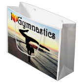 GYMNASTIK-DESIGN GROßE GESCHENKTÜTE (Vorderseite Schrägansicht)