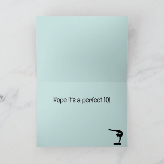 Gymnastik Design Grußkarte Karte (Innenseite)