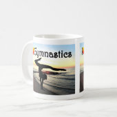 GYMNASTIK-DESIGN KAFFEETASSE (Vorderseite Links)