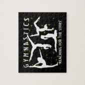 Gymnastik, die für die Sterne erreicht Puzzle (Vertikal)