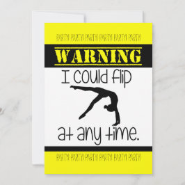 Gymnastik, die ich zu jeder Zeit Umdrehte Einladung