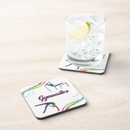 Gymnastik Dreams Gymnastik Getränkeuntersetzer (Rechte Seite)