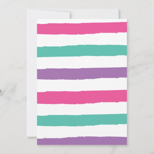 Gymnastik Drehe Tumble & Play Geburtstag Einladung (Rückseite)