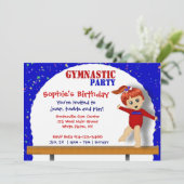 Gymnastik Einladung (Stehend Vorderseite)