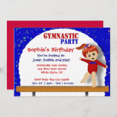 Gymnastik Einladung (Vorne/Hinten)