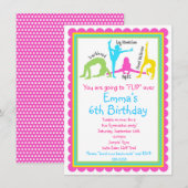 Gymnastik Einladung (Vorne/Hinten)