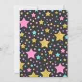 Gymnastik Einladung Unicorn Gymnastik Party (Rückseite)