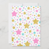 Gymnastik Einladung Unicorn Gymnastik Party (Rückseite)