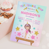 Gymnastik Einladung Unicorn Gymnastik Party