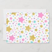 Gymnastik Einladung Unicorn Gymnastik Party (Rückseite)