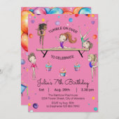 Gymnastik Einladung zum Geburtstag | Gymnastik-Par (Vorne/Hinten)