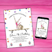 Gymnastik Einladung zum Geburtstag | Gymnastik-Par