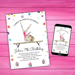 Gymnastik Einladung zum Geburtstag   Gymnastik-Par