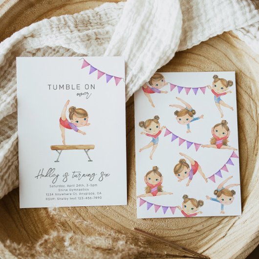 Gymnastik Einladung zum Geburtstag | Gymnastik-Par