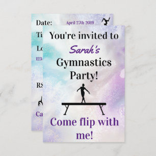 Gymnastik Einladung zum Geburtstag Gymnastik-Par