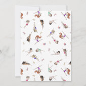 Gymnastik Einladung zum Geburtstag | Gymnastik-Par (Rückseite)