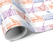 Gymnastik-Ereignisse Geschenkpapier (Rolleneckpunkt)