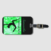 Gymnastik - Es geht um Gymnastik Gepäckanhänger (Vorderseite (Horizontal))