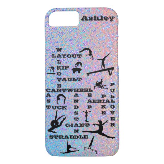 Gymnastik Fähigkeiten Crosswords Hologram Case-Mate iPhone Hülle (Rückseite)