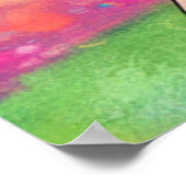 Gymnastik farbenfroh bemalt personalisierten Gebur Poster (Ecke)