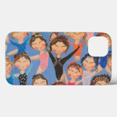 Gymnastik farbiges Mustergeschenk Case-Mate iPhone Hülle (Rückseite (Horizontal))