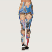 Gymnastik farbiges Mustergeschenk Leggings (Rückseite)