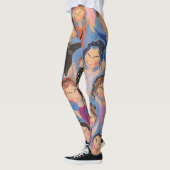 Gymnastik farbiges Mustergeschenk Leggings (Links)