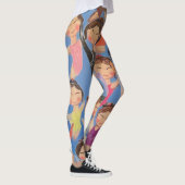 Gymnastik farbiges Mustergeschenk Leggings (Rechts)