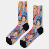 Gymnastik farbiges Mustergeschenk Socken (Linkes Detail)