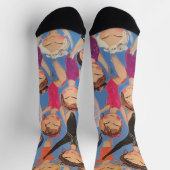 Gymnastik farbiges Mustergeschenk Socken (Oben)