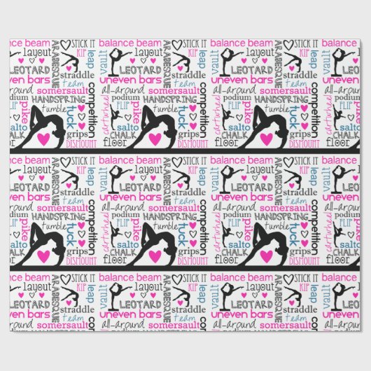 Gymnastik fasst Packpapier ab (Flach)