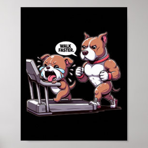 Gymnastik-Fitness Pit Bull Gym - Gewichtheben Poster
