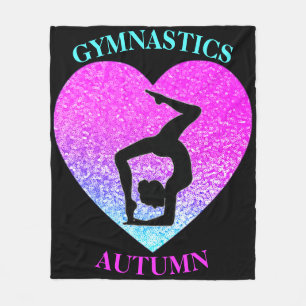Gymnastik Fleece Blanket mit dem Namen Gymnast