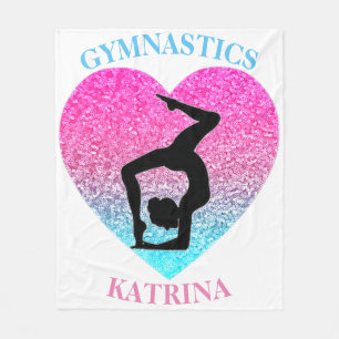 Gymnastik Fleece Blanket mit dem Namen Gymnast
