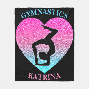Gymnastik Fleece Blanket mit dem Namen Gymnast