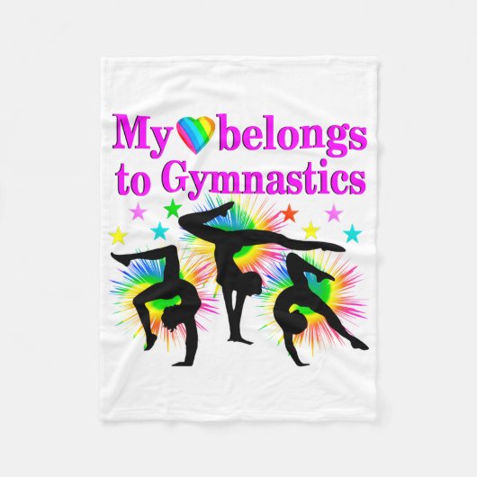 GYMNASTIK FLEECEDECKE (Vorderseite)