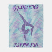 GYMNASTIK "FLIPPIN FUN" FLEECE BLANKET. (Vorderseite)