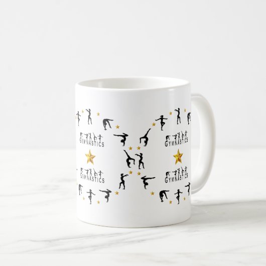 Gymnastik - Frau Kaffeetasse (VorderseiteRechts)