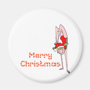 Gymnastik Frohe Weihnachten Magnet