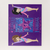 Gymnastik für Mädchen: Gymnastik Puzzle (Vertikal)