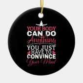 Gymnastik für Mädchen - Ihr Körper kann alles tun Keramik Ornament (Vorne)