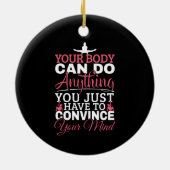 Gymnastik für Mädchen - Ihr Körper kann alles tun Keramik Ornament (Hinten)