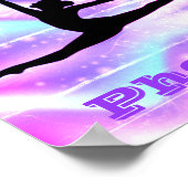 Gymnastik für Mädchen Lila Poster (Ecke)