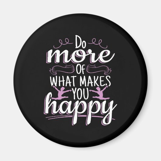 Gymnastik für Mädchen - Motivierend Glücksangebot Magnet (Vorne)