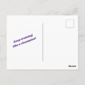 Gymnastik Galaxie Gymnast Postkarte (Rückseite)