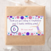 Gymnastik Gastgeschenk Labels Lila & rosa (Insitu)