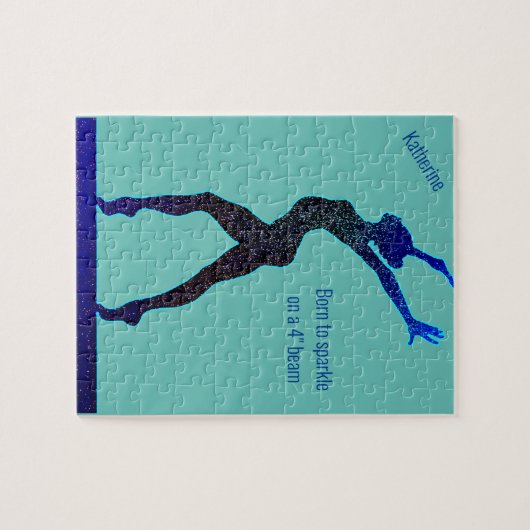 Gymnastik Geboren zu Sparkle auf Beam Puzzle (Horizontal)