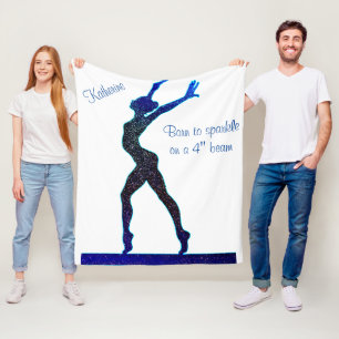 Gymnastik Geboren zu Sparkle Balance Beam Fleece B