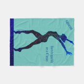 Gymnastik Geboren zu Sparkle Balance Beam Fleecedecke (Vorderseite (Horizontal))